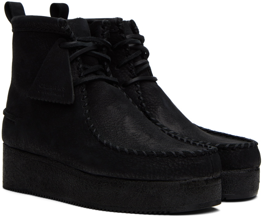 Clarks Originals Black Wallabee Craft Boots