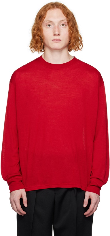 Photo: RAINMAKER KYOTO Red Washable Sweater