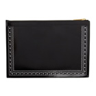 Thom Browne Black Patent Trompe LOeil Tablet Pouch