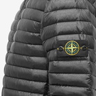 Stone Island Men's Lightweight Hooded Down Jacket in Black