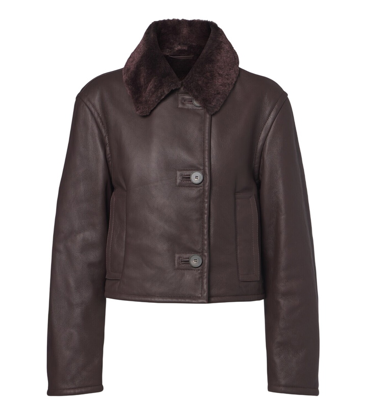 Photo: Joseph Liri shearling-trimmed leather jacket