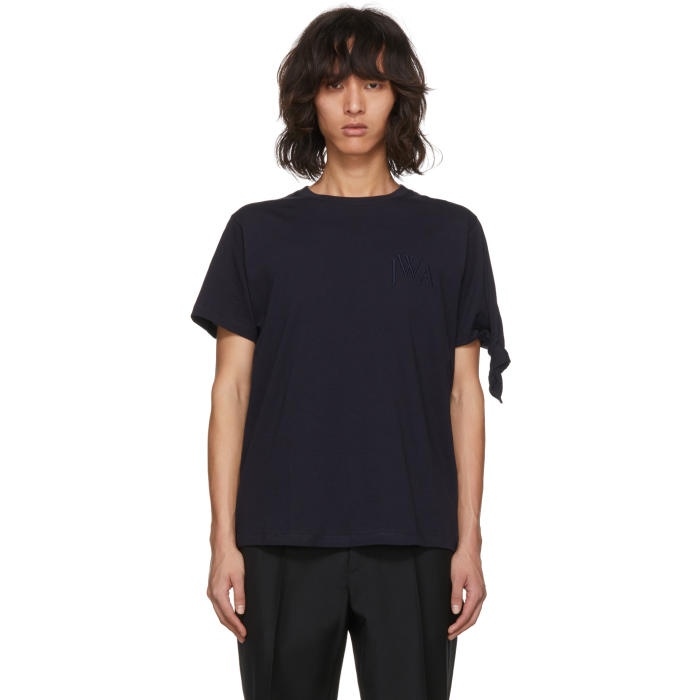 Photo: JW Anderson Navy Tie Knot T-Shirt 