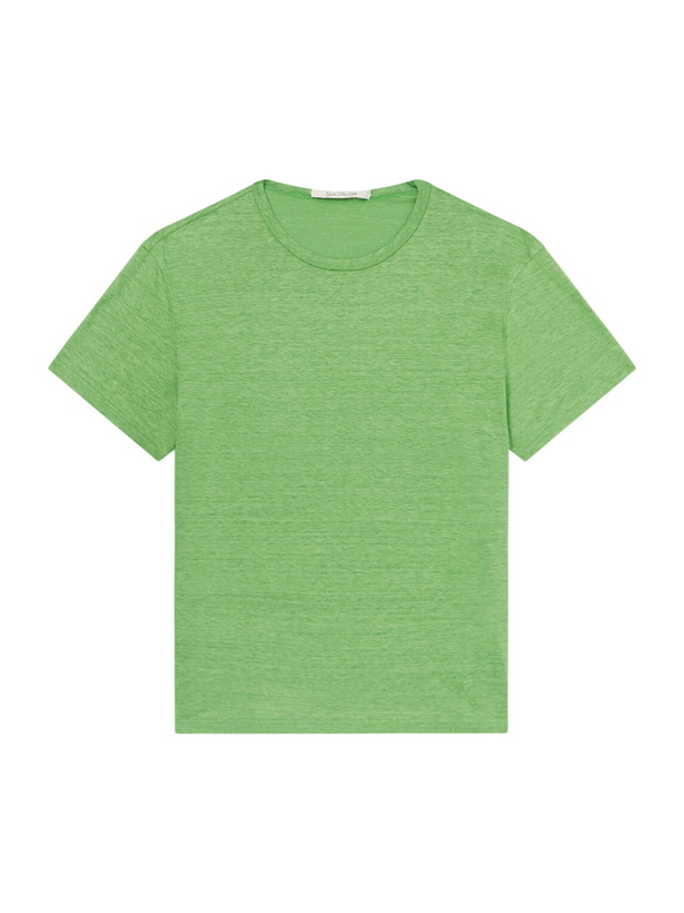 Photo: God's True Cashmere - Signature Linen T-Shirt - Green