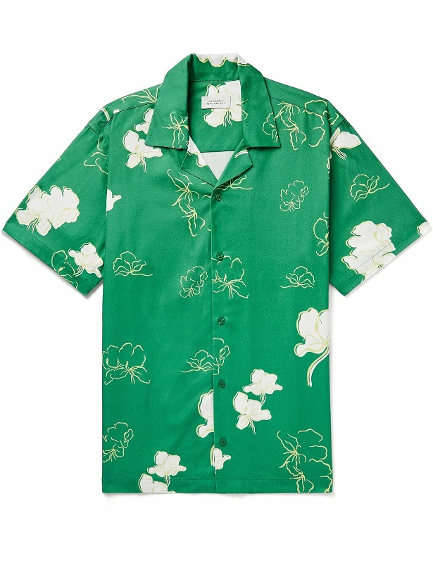 Photo: Saturdays NYC - Sig Zane Canty Mānoa Camp-Collar Floral-Print TENCEL™ Lyocell-Blend Twill Shirt - Green
