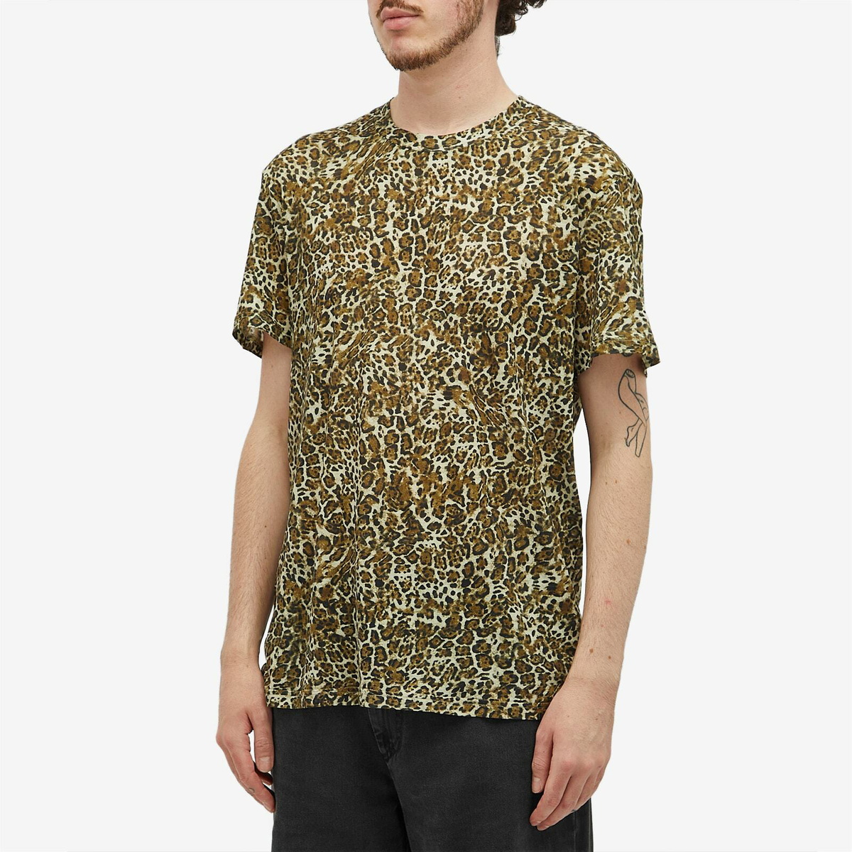 Isabel Marant Men's Luk Print T-Shirt in Leopard Isabel Marant