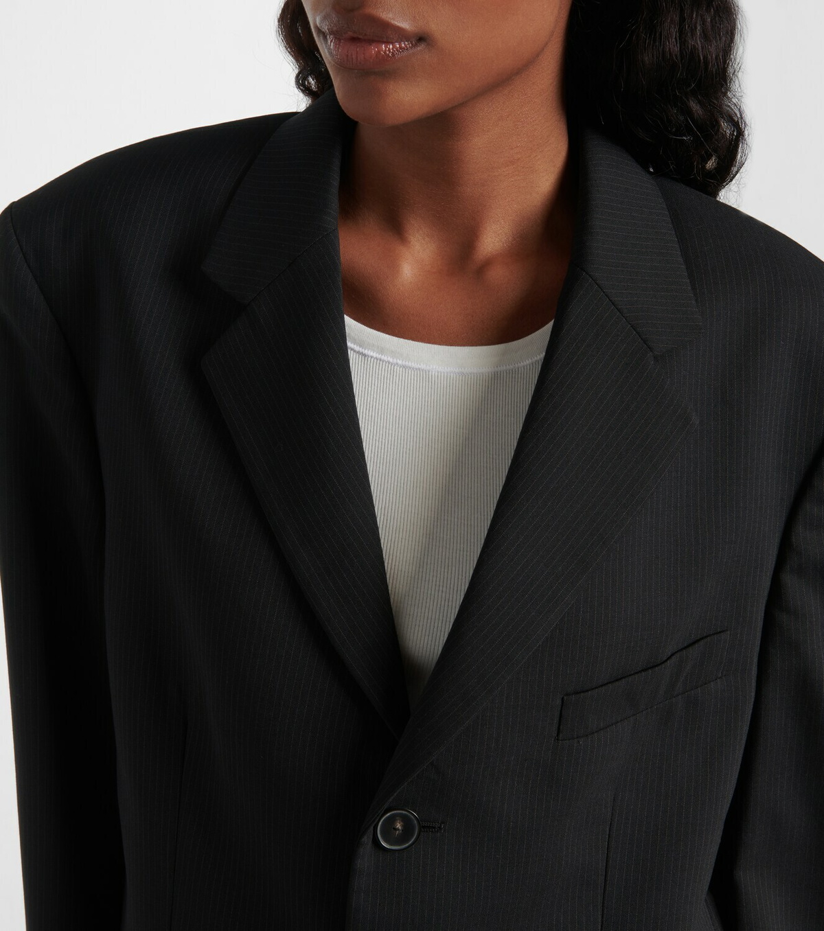 Calvin Klein Collection Viola oversized pinstripe blazer