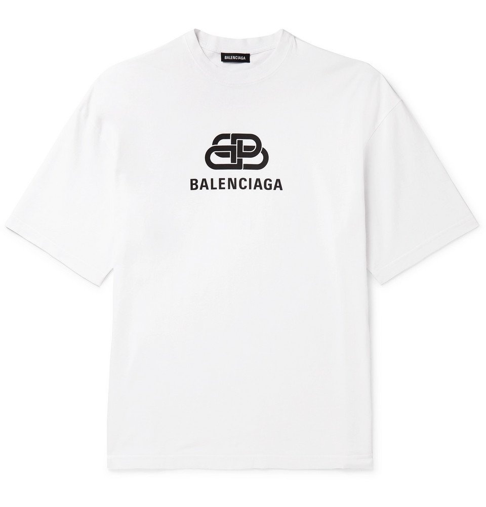 Balenciaga Maison Logo-print Cotton T-shirt In Black