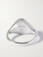 Miansai - Dove Sterling Silver and Enamel Ring - Silver