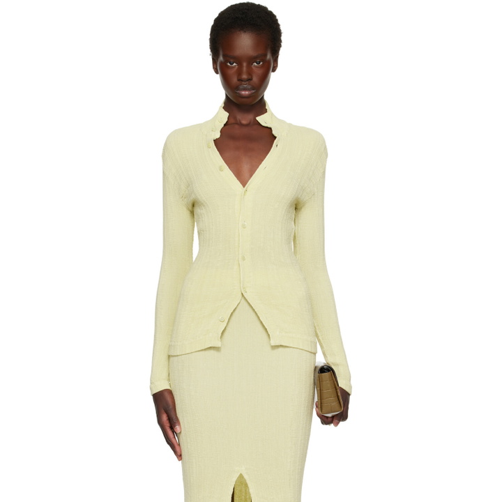 Photo: ISSEY MIYAKE Off-White Rill Cardigan