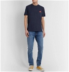 Sunspel - John Booth Appliquéd Cotton-Jersey T-Shirt - Blue