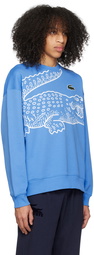 Lacoste Blue Printed Sweatshirt