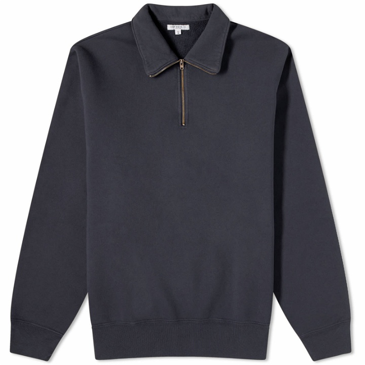 Photo: Lady White Co. Men's Quarter Zip Sweat in Pitch Navy