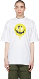 Balenciaga White Drip Peace Large Fit T-Shirt