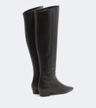 Aeyde Ilaria leather over-the-knee boots