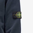 Stone Island Men's Cotton Fleece Garment Dyed Hoodie in Navy Blue