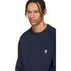 Maison Kitsune Navy Fox Head Sweatshirt