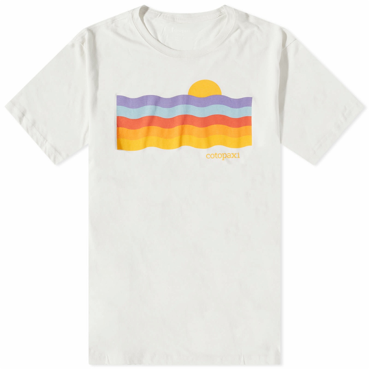 Cotopaxi Men's Disco Wave Organic T-Shirt in Bone Cotopaxi