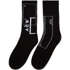 A-Cold-Wall* Black Classic Logo Socks