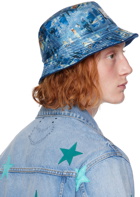 AMIRI Reversible Blue M.A Bucket Hat