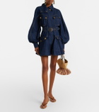 Zimmermann Luna belted denim minidress