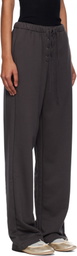 OPEN YY Gray Lace Up Lounge Pants