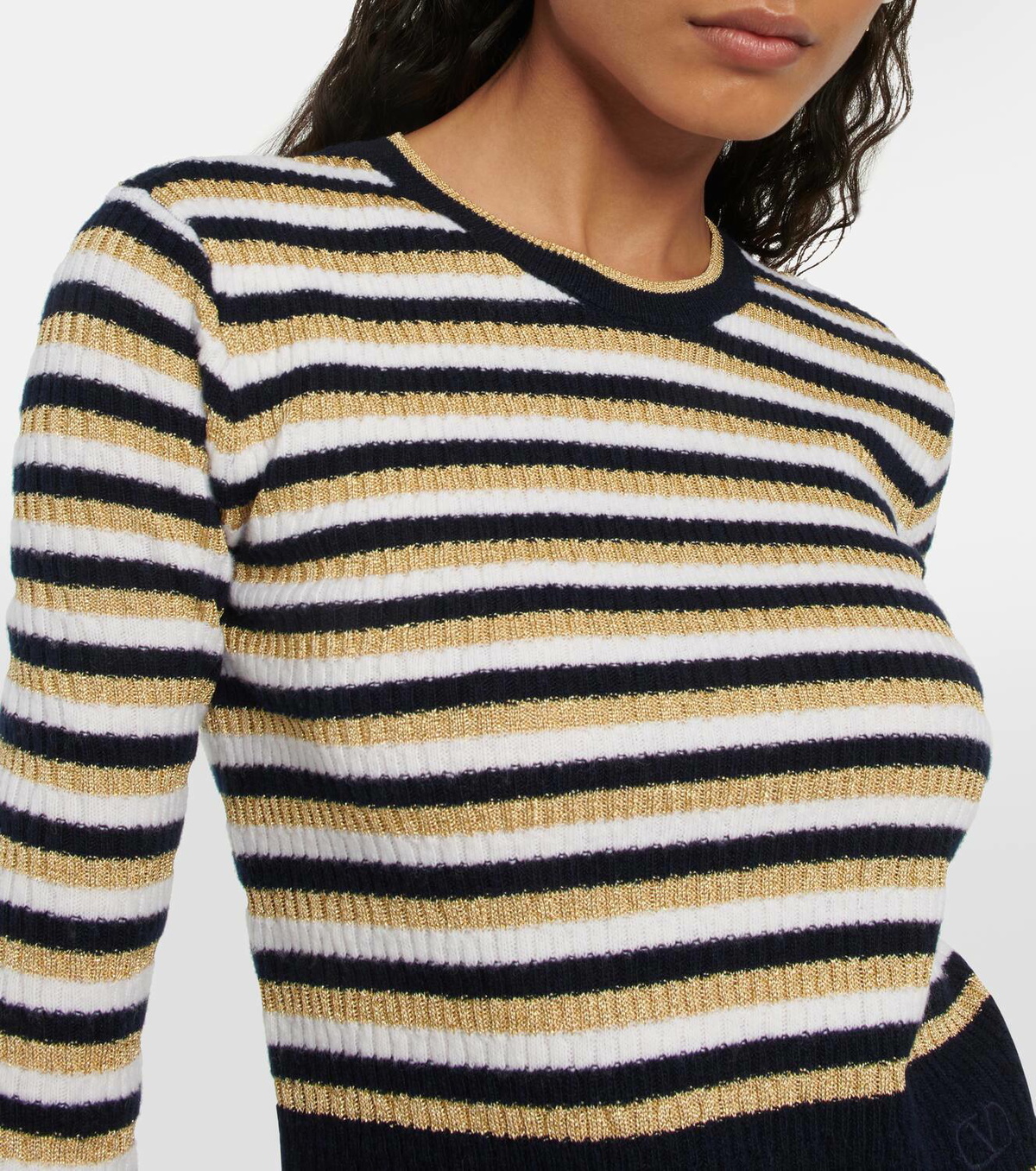 Valentino Striped wool and Lurex® sweater Valentino Valentino Striped wool and Lurex® sweater Valentino