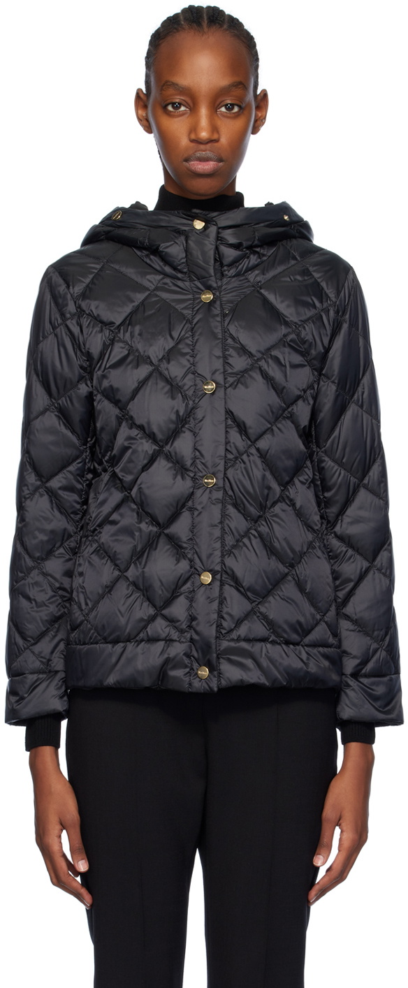 Max Mara Black Risoft Reversible Down Jacket Max Mara