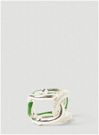 Bottega Veneta - Contrast Link Ring in Silver