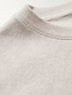 Nike - Sport Essentials Logo-Appliquéd Cotton-Blend Jersey Sweatshirt - Neutrals