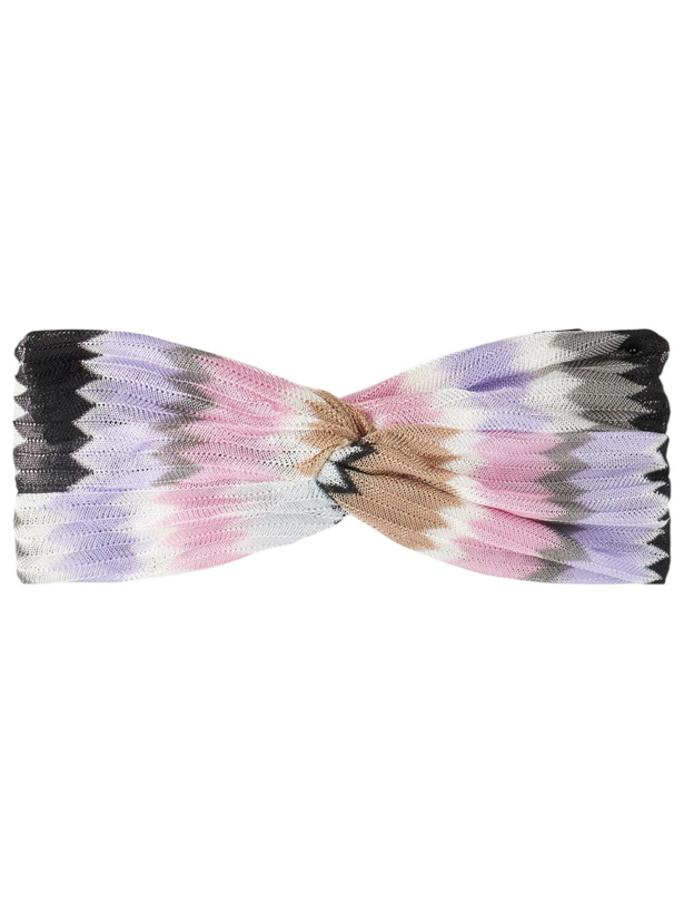 Photo: MC2 Saint Barth Woman Lilac Chevron Hairband