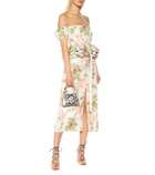 Brock Collection - Peplum floral silk-blend skirt