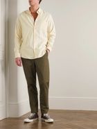 Sunspel - Button-Down Collar Brushed Cotton-Flannel Shirt - Neutrals
