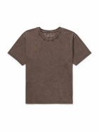 mfpen - New Garment-Dyed Brushed Organic Cotton-Jersey T-Shirt - Brown