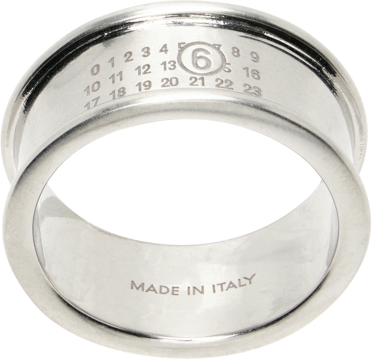 MM6 Maison Margiela Logo Band Ring