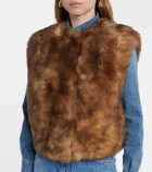 Dolce&Gabbana Cropped shearling vest