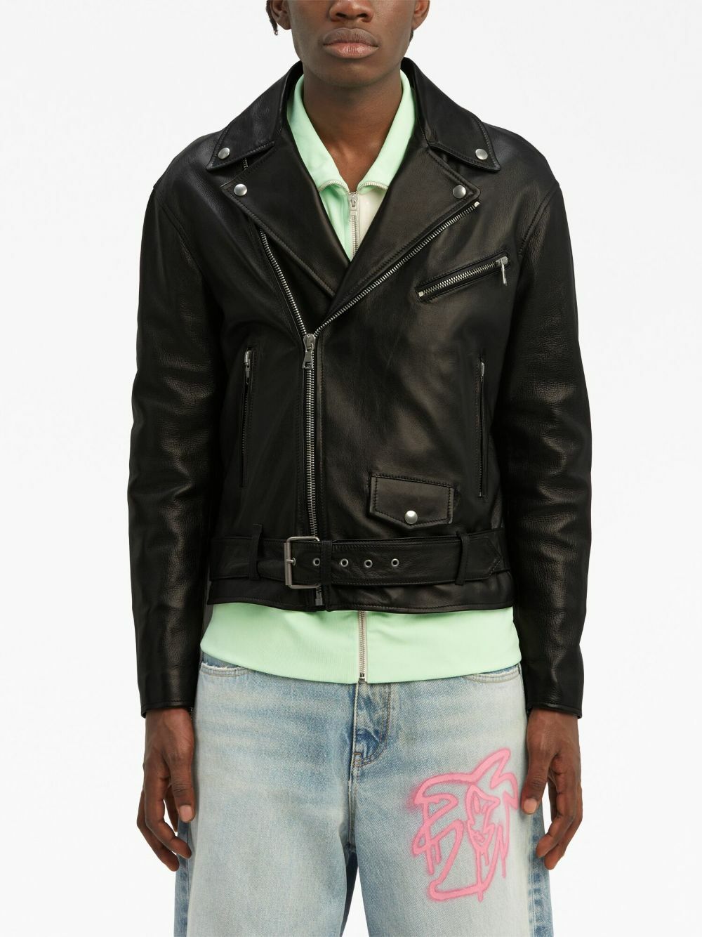PALM ANGELS - Leather Jacket Palm Angels