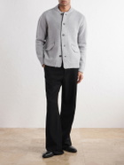 Slowear - Wool and Cashmere-Blend Knitted Bomber Jacket - Gray