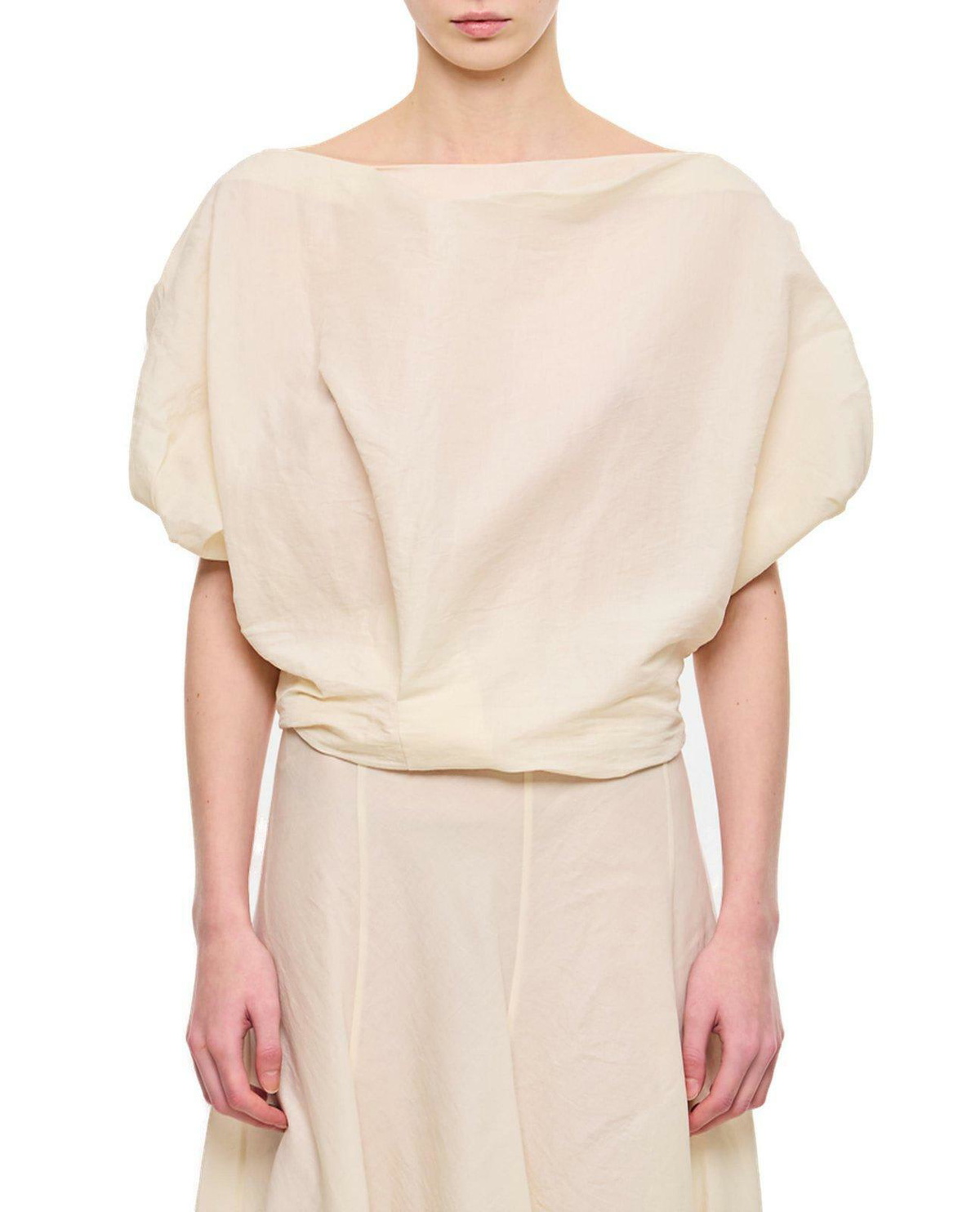 Tシャツ・カットソー KHAITE IVORY COTTON BLEND TOP KHAITE(ケイト) Tシャツ・カットソー(レディース) - 海外通販のBUYMA