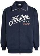 Malbon Maxewell Logo-print Cotton Sweatshirt Navy