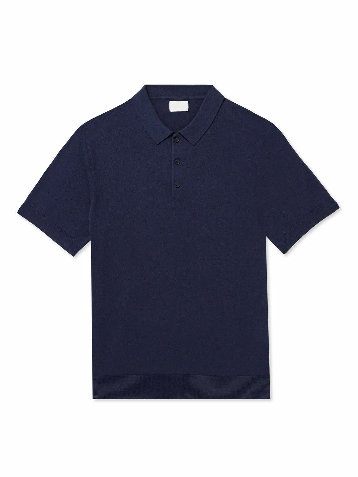 Club Monaco - Silk and Cotton-Blend Polo Shirt - Blue Club Monaco