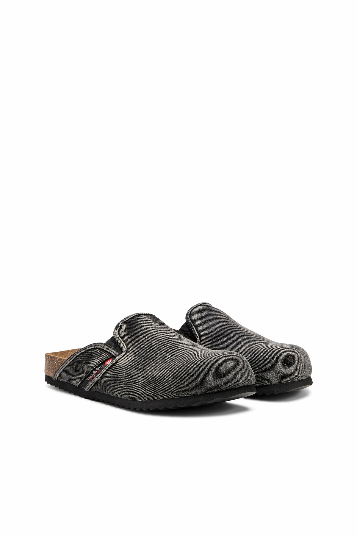 Diesel D-Woodstock-Denim mules - Slides Mens in Black
