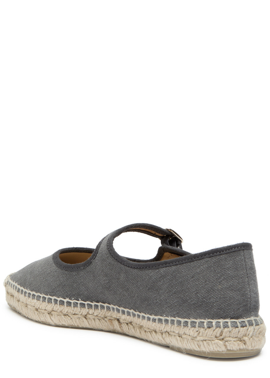 Castañer Padau Canvas Espadrille Flats Grey