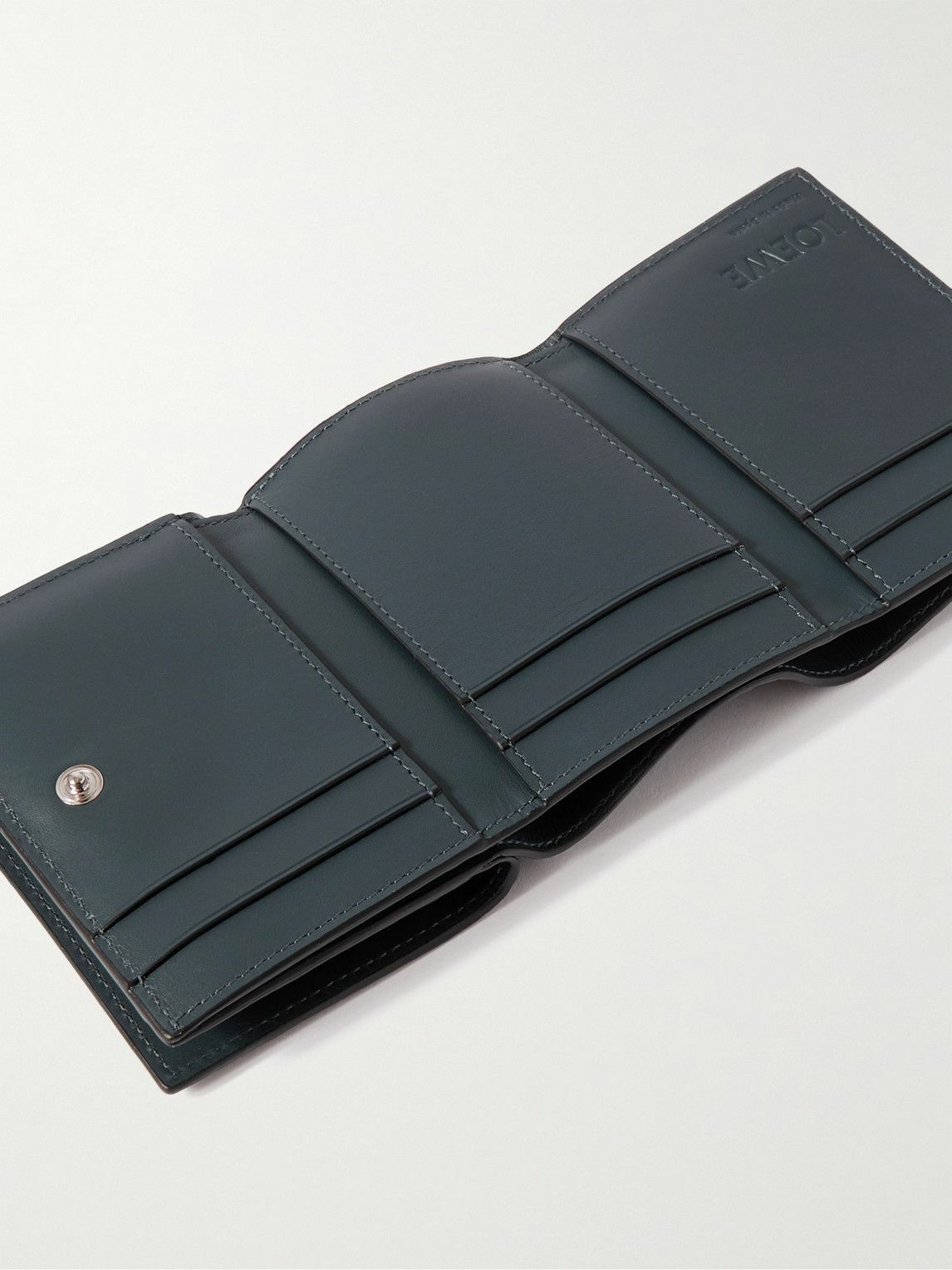 SERMAN BRANDS Men's Full Grain Leather Trifold Wallet - RFID Blocking, 11 Card Slots, ID Window - Gift Box - View #9