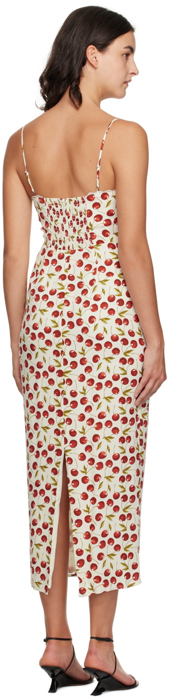 Reformation Off-White Pennington Midi Dress