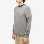 Polo Ralph Lauren Men's Lambswool Crew Knit in Fawn Grey Heather