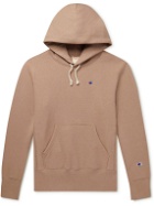 Champion - Logo-Embroidered Cotton-Blend Jersey Hoodie - Brown
