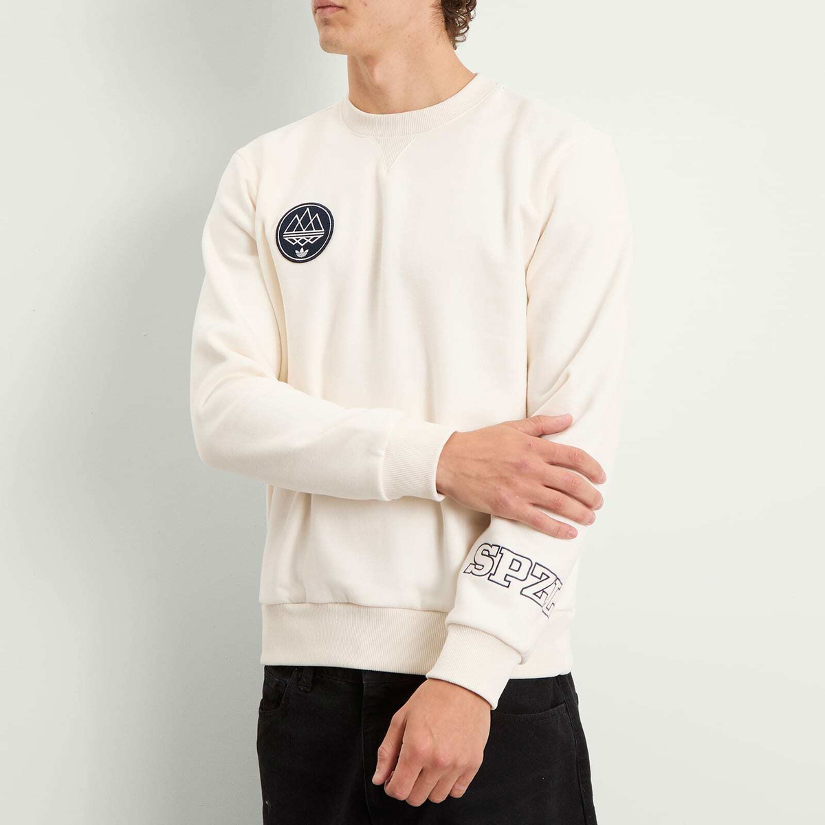 Adidas Men's SPZL Sweatshirt in Chalk White