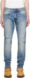 424 Indigo Faded Jeans