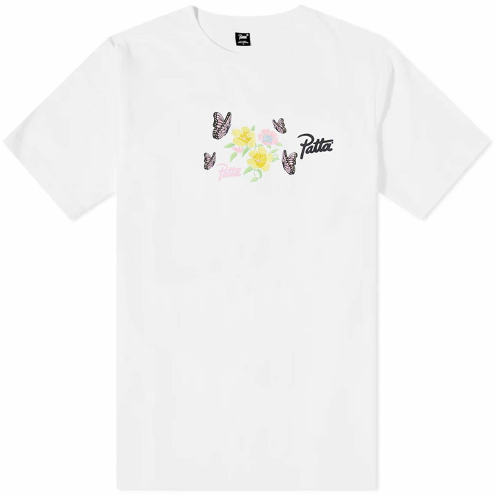 Photo: Patta Men's Flowers T-Shirt in White