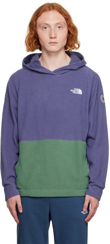 Photo: The North Face Blue Embroidered Hoodie
